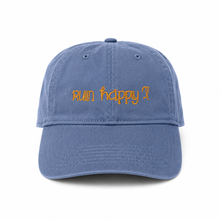 Load image into Gallery viewer, Run Happy Hat with Love Doesn't Shove Logo
